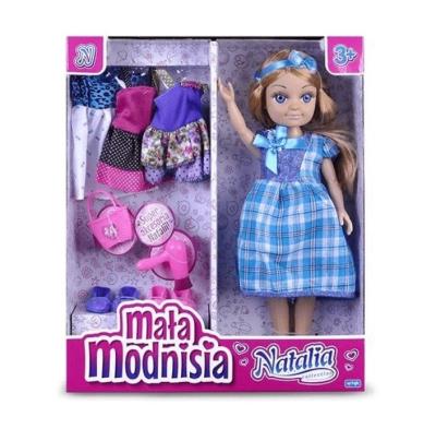 Opakowanie Lalka Natalia mała modnisia niebieska