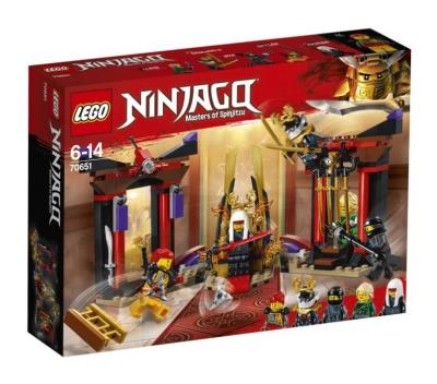 Okładka książki Lego Ninjago Starcie w sali tronów 70651