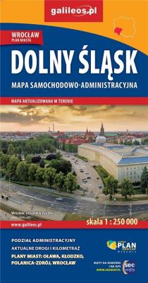 Okładka książki Mapa samoch.-administ. Dolny Śląsk 1:250 000
