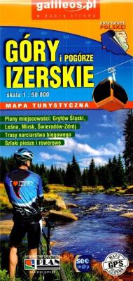 Okładka książki Mapa turystyczna- Góry i pogórze Izerskie 1:50 000