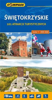 Okładka książki Mapa turystyczna - Świętokrzyskie 101 atrakcji