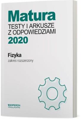 Okładka książki Matura 2020 Fizyka Testy i arkusze ZR