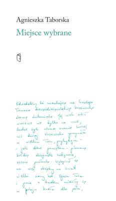 Miejsce wybrane. Autor: Taborska Agnieszka. SmakLiter.pl Okładka książki Miejsce wybrane