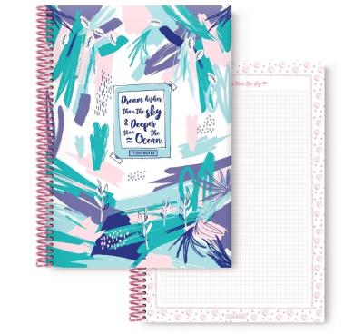 Opakowanie MN Foliage Kołonotatnik A4/80 stron kratka