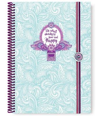 Opakowanie MN Purple&Pale Kołonotatnik A4/80 stron kratka