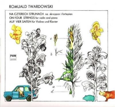 Na czterech strunach PWM. Autor: Romuald Twardowski. SmakLiter.pl Okładka książki Na czterech strunach PWM