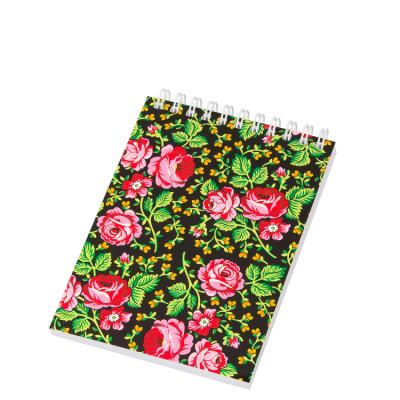 Opakowanie Notes FOLK na spirali - format A6 -góralski czarny