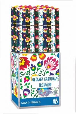 Opakowanie Ołówki trójkątne HB Folk 72 sztuki