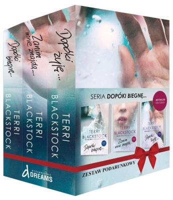 PAKIET DOPÓKI BIEGNĘ TOMY 1-3. Autor: Blackstock Terri. SmakLiter.pl Okładka książki PAKIET DOPÓKI BIEGNĘ TOMY 1-3