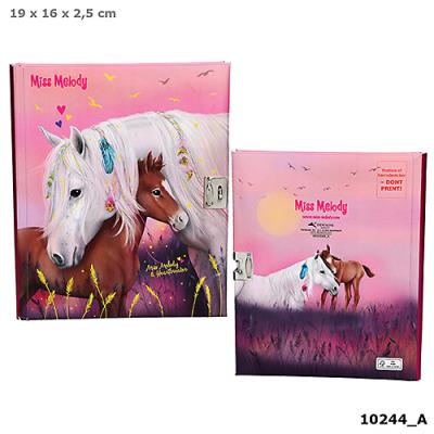 Opakowanie PAMIĘTNIK ZAMYKANY NA KŁÓDKĘ MISS MELODY 10244