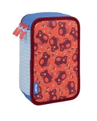 Opakowanie Piórnik 3 poz. z wyprawką Net&Lit róż MILAN