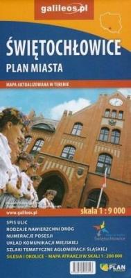 Okładka książki Plan miasta - Świętochłowice 1:9 000