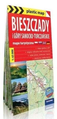 Okładka książki Plastic map Bieszczady i Góry Sanocko-Turczańskie