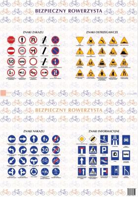 Opakowanie Podkładka na biurko. Bezpieczny rowerzysta (10szt)