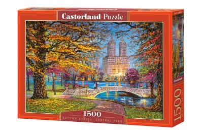 Opakowanie Puzzle 1500 Autumn Stroll Centtral Park CASTOR