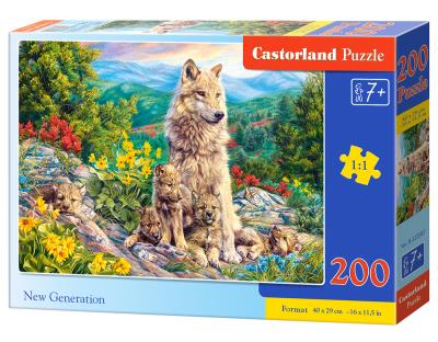 Puzzle 200 New Generation CASTOR. Wydawca: Castorland. SmakLiter.pl Opakowanie Puzzle 200 New Generation CASTOR