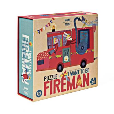 Opakowanie PUZZLE CHCĘ BYĆ STRAŻAKIEM LONDJI