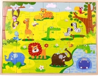 Opakowanie Puzzle drewniane Safari 35 el.