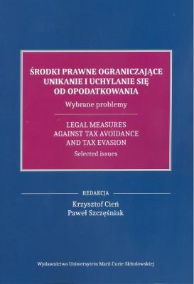 Okładka książki Środki prawne ograniczające unikanie i uchylanie..