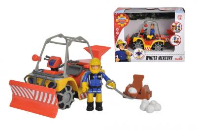 Opakowanie Strażak Sam Śnieżny Quad Mercury z figurką