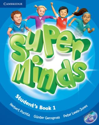 Super Minds 1 SB + DVD CAMBRIDGE. Autor: Puchta Herbert, Gerngross Gunter, Lewis-Jones Peter. SmakLiter.pl Okładka książki Super Minds 1 SB + DVD CAMBRIDGE