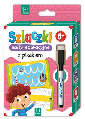 Okładka książki SZLACZKI KARTY EDUKACYJNE Z PISAKIEM 5+
