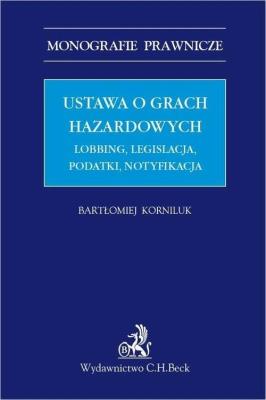 Okładka książki Ustawa o grach hazardowych