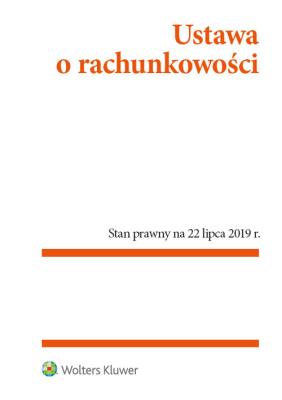 Okładka książki Ustawa o rachunkowości