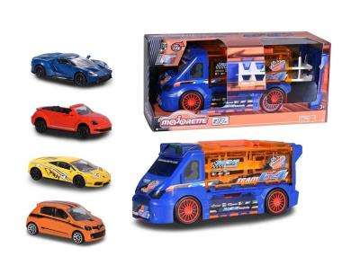 Opakowanie Van na samochodziki + 4 auta