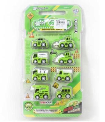 Opakowanie Zestaw autek zielonych 8 szt
