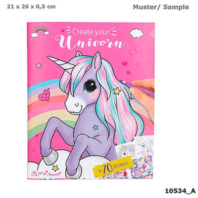 Opakowanie ZESTAW KREATYWNY Z NAKLEJKAMI JEDNOROŻEC YLVI 10534