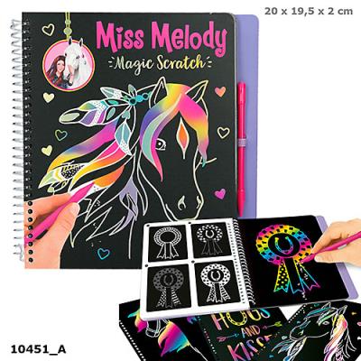 Opakowanie ZESTAW MAGIC SCRATCH Z KONIKAMI MISS MELODY 10451