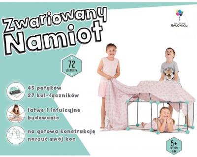 Opakowanie Zwariowany namiot szaro-zielony