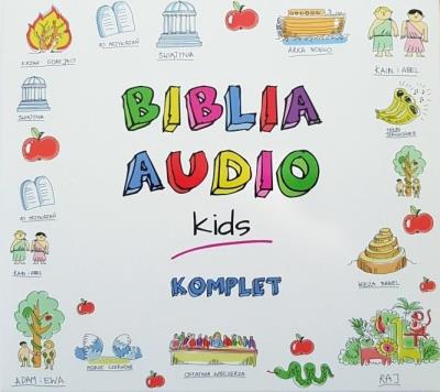 Biblia Audio Kids. Komplet - Audiobook. Autor: praca zbiorowa. SmakLiter.pl Okładka książki Biblia Audio Kids. Komplet - Audiobook