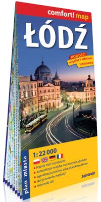 Compfort! map Łodź 1:22 000 plan miasta. Autor:   Praca zbiorowa. SmakLiter.pl Okładka książki Compfort! map Łodź 1:22 000 plan miasta