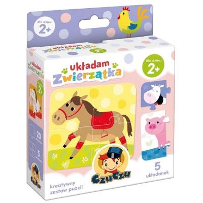 CzuCzu Układam Zwierzątka 2+. Wydawca: Bright Junior Media. SmakLiter.pl Opakowanie CzuCzu Układam Zwierzątka 2+