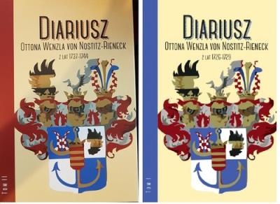 Opakowanie Diariusz Ottona Wenzla von Nostitz-Rieneck, t. I: 1726-1729; t. II: 1737-1744