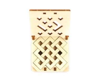 Opakowanie Drewniana gra podróżna 3D Snake puzzle