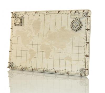 Opakowanie Drewniane puzzle 3D Ekspedycyjna mapa Świata