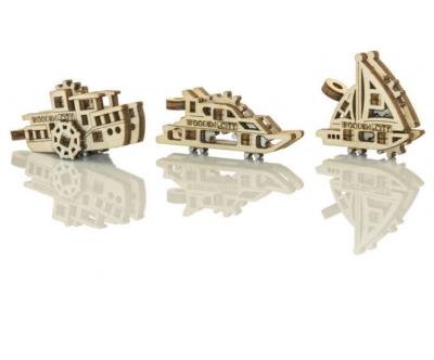 Opakowanie Drewniane puzzle 3D Statki