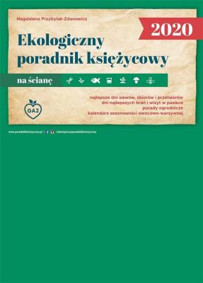 Okładka książki Ekologiczny Poradnik Księżycowy 2020 na ścianę