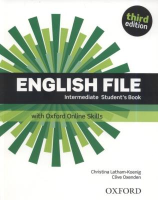 English File 3E Intermediate SB + online skills. Autor: Clive Oxenden; Christina Latham-Koenig. SmakLiter.pl Okładka książki English File 3E Intermediate SB + online skills