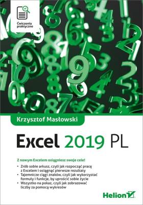 Excel 2019 Ćwiczenia praktyczne. Autor: Masłowski Krzysztof. SmakLiter.pl Okładka książki Excel 2019 Ćwiczenia praktyczne