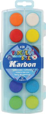 Opakowanie Farba akwarelowa 12 kolorów Karbon