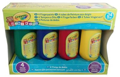 Farby do malowania palcami Crayola 4 kolory. Wydawca: Crayola. SmakLiter.pl Opakowanie Farby do malowania palcami Crayola 4 kolory