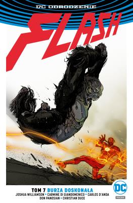 Flash T.7 Burza doskonała. Autor: Joshua Williamson. SmakLiter.pl Okładka książki Flash T.7 Burza doskonała