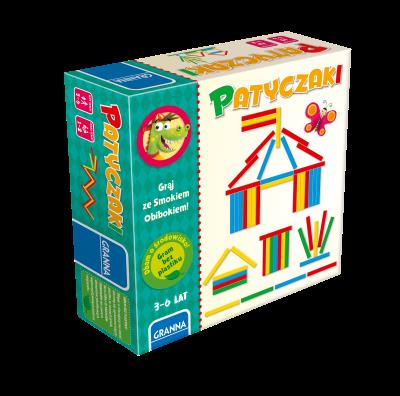 GRA PATYCZAKI. Wydawca: Granna. SmakLiter.pl Opakowanie GRA PATYCZAKI