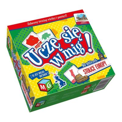 Gra planszowa Stolice europy - Uczę się w mig. Wydawca: MULTIGRA. SmakLiter.pl Opakowanie Gra planszowa Stolice europy - Uczę się w mig