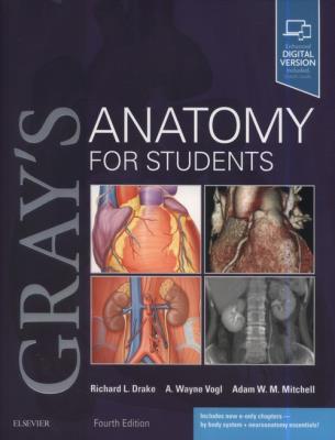 Gray's Anatomy for Students 4th Edition. Autor: Vogl A. Wayne, Mitchell Adam W.M.. SmakLiter.pl Okładka książki Gray's Anatomy for Students 4th Edition