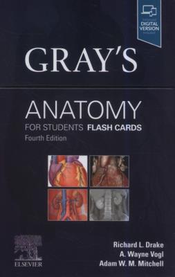 Gray's Anatomy for Students Flash Cards, 4th Edition. Autor: Vogl A. Wayne, Mitchell Adam W.M.. SmakLiter.pl Okładka książki Gray's Anatomy for Students Flash Cards, 4th Edition